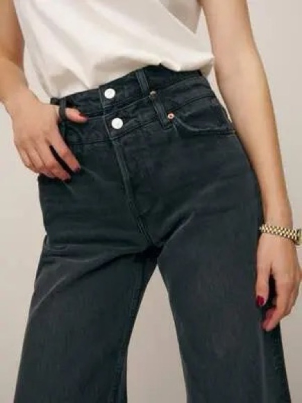 Reformation Cary Double Waistband High Rise Jeans 27 - Picture 2 of 12